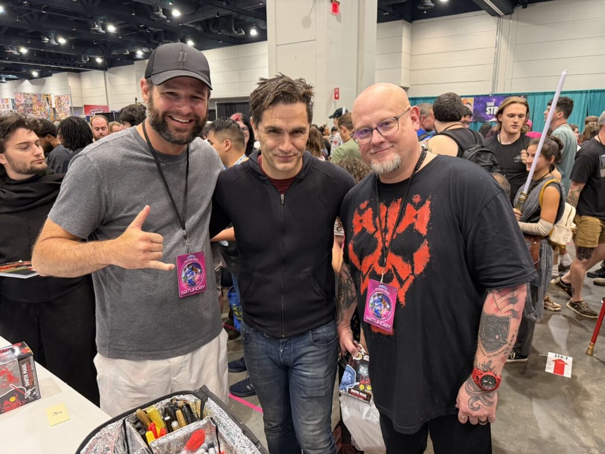 Kevin Laymon meeting Sam Witwer, the voice of Darth Maul